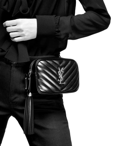 ysl lou velvet belt bag|saint laurent lou belt bag.